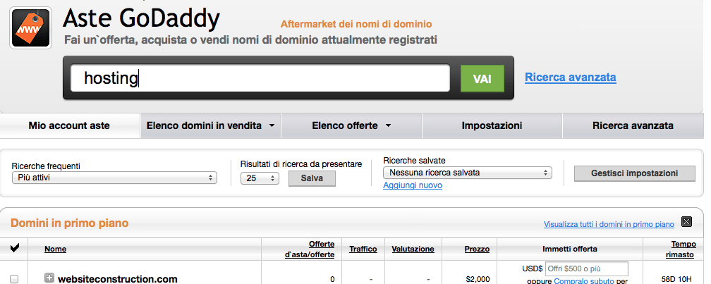 Aste di domini, cosa sono e come funzionano