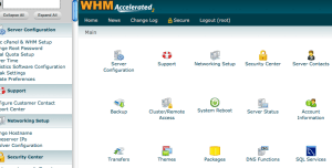 Gestione di account reseller: uso base di WHM