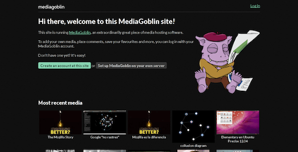 MediaGoblin - Cool FOSS Software of 2013 - nixCraft