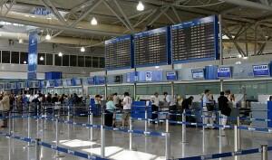 Athens International Airport check in desks