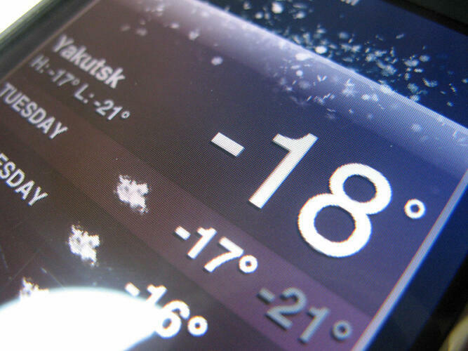 Come si comportano gli smartphone a temperature glaciali?