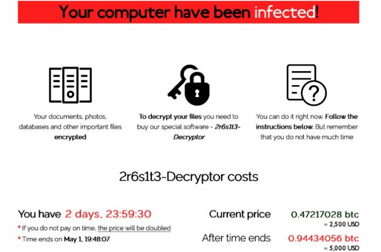 ransomware note