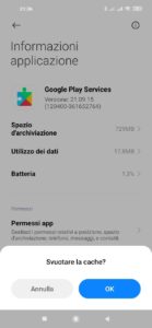 android auto 2021 Svuotare cache Google Play services 6030414979196367805