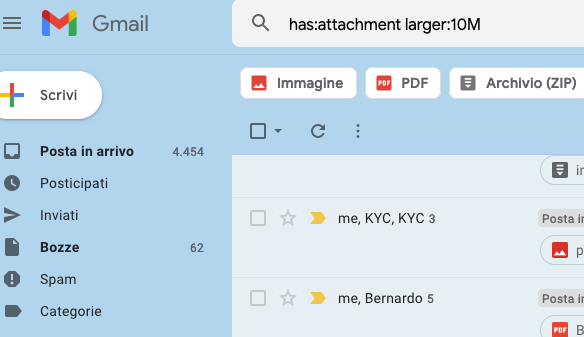 come liberare spazio su gmail