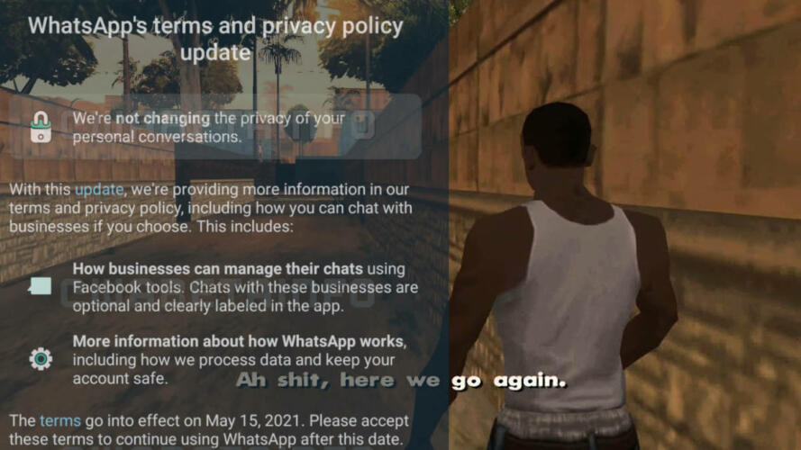whatsapp nuove condizioni privacy 2021 aprile