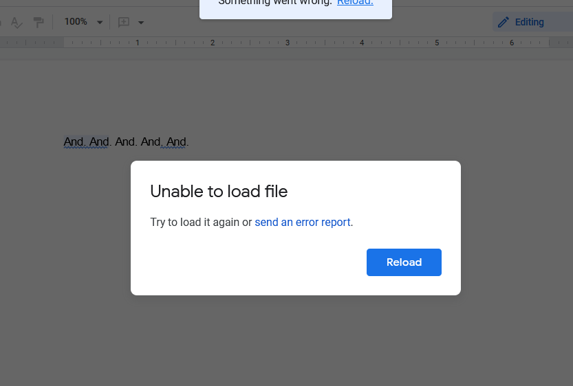 C’è un bug in Google Docs (e lo stanno risolvendo)