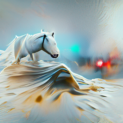 a white horse photorealistic