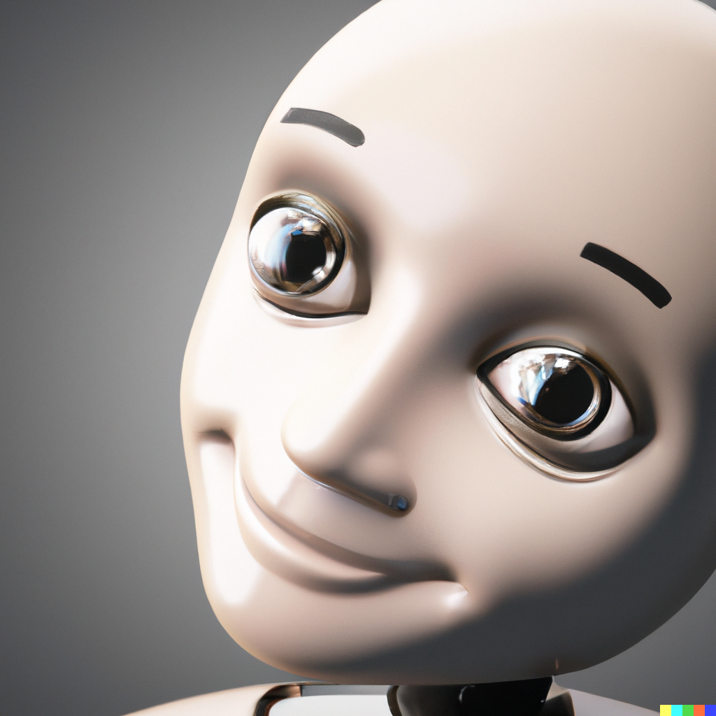 DALL·E 2022 12 18 00.07.49 a conversational chatbot looking in the eyes very expressive intelligent realistic