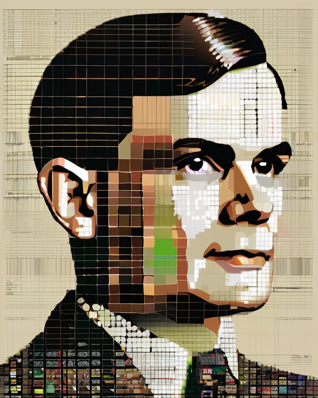 2 an alan turing portrait using an old computer
