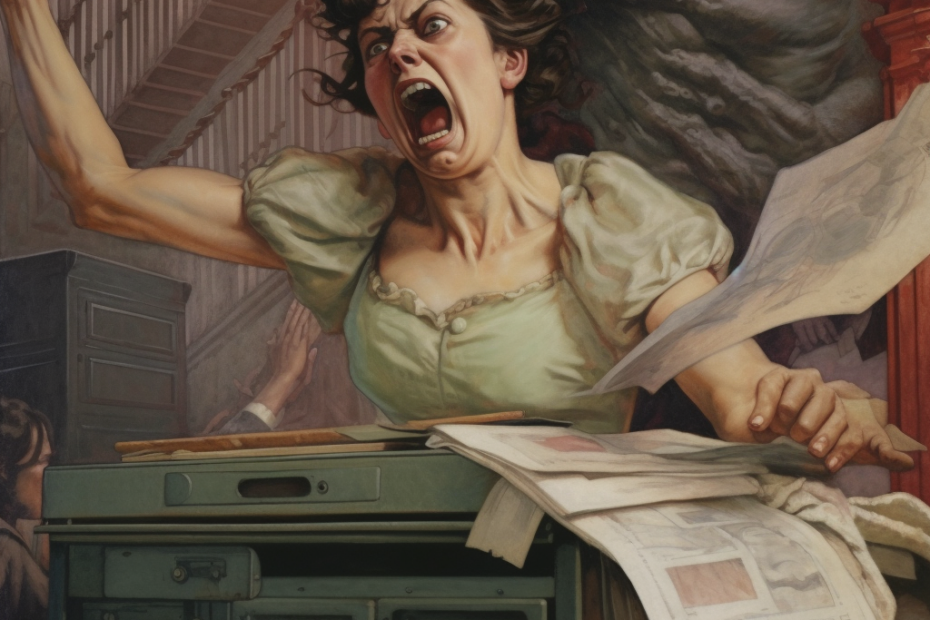 fernando172543 a grotesque woman being raged because her printe e5f43749 d5cf 4353 847c d5d8c6cdbbc7