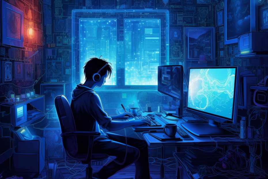 fernando172543 an hacker while programming in his room by night 2a7ce70e 3de4 4ac6 9dde 715ba531ef2c
