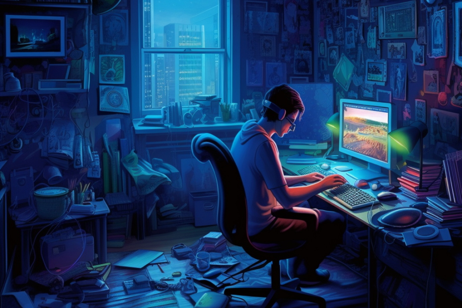 fernando172543 an hacker while programming in his room by night ebac1578 cf53 43dd a255 061c8059496b