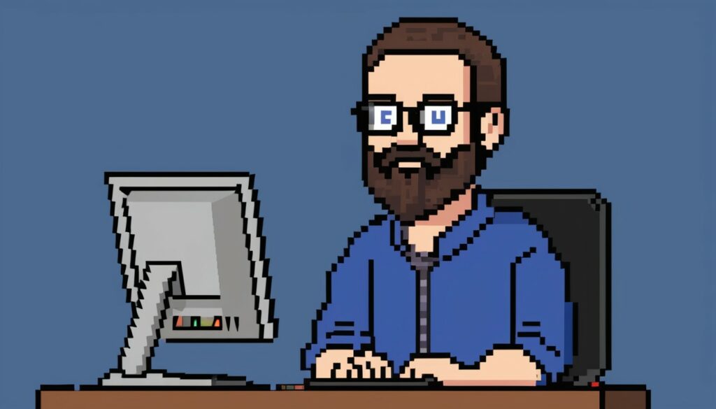 male 44 years old computer teacher glasses beard3