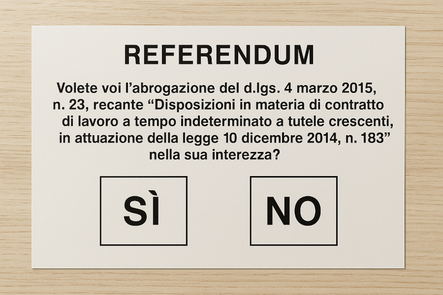 Il quesito numero 1 del referendum 2025 spiegato facile